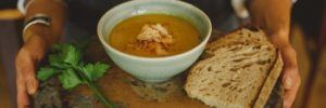 Soup of the day at Seaforde's Garden House Cafe